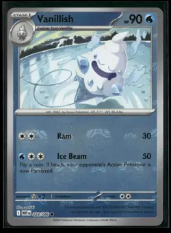 Vanillish (Master Ball Pattern) 028/086 Common White Flare Pokemon NM/M - Image 1