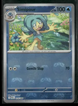 Simipour (Master Ball Pattern) 018/086 Uncommon Black Bolt Pokemon NM/M - Image 1