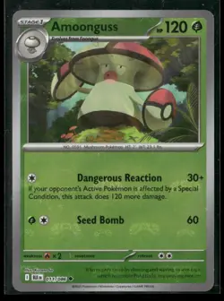 Amoonguss (Master Ball Pattern) 011/086 Holo Uncommon Black Bolt Pokemon NM/M - Image 1