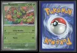 Maractus (Master Ball Pattern) 008/086 Holo Common Black Bolt Pokemon NM/M - Image 3