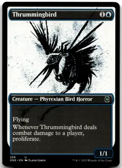 MTG Thrummingbird (Showcase) U Phyrexia: All Will Be One 288 LP - Image 1