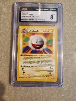 Pokemon TCG Electrode Base Set 21/102 Regular 1st Edition Rare - Image 1