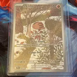Swinub 165/159 SV09 Journey Together Illustration Rare Full Art TCG Pokemon - Image 1