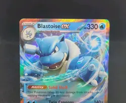Pokemon TCG Blastoise ex 009/165 Scarlet & Violet 151 - Image 2