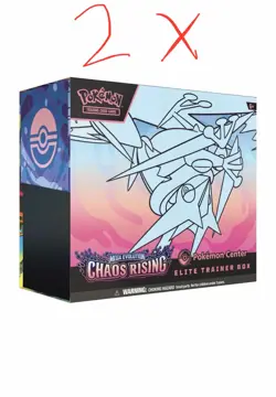 NEW 2 x Pokemon Chaos Rising POKEMON CENTER ETB Elite Trainer Box's Presale - Image 1