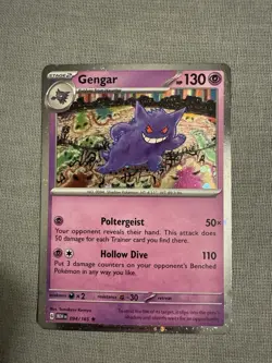 Pokemon TCG Gengar Cosmos Holo 094/165 Scarlet Violet 151 - Image 1