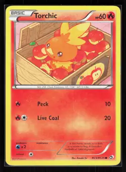 Torchic Holo Common Pokemon Legendary Treasures: Radiant Collection RC5/RC25 HP - Image 1