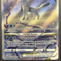 Pokemon TCG Glaceon Vstar Crown Zenith: Galarian Gallery Gg40/Gg70 Ultra Rare - Image 4