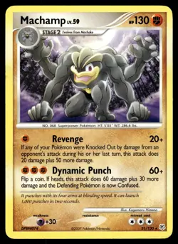 MACHAMP - 31/130 Rare Diamond & Pearl Pokemon LP - Image 1