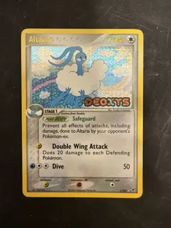 Pokemon TCG Altaria #1/107 Deoxys Reverse Holo Stamp - Image 1