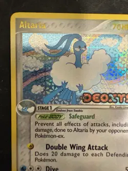 Pokemon TCG Altaria #1/107 Deoxys Reverse Holo Stamp - Image 2