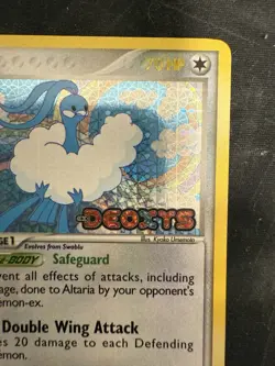 Pokemon TCG Altaria #1/107 Deoxys Reverse Holo Stamp - Image 3