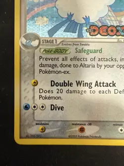 Pokemon TCG Altaria #1/107 Deoxys Reverse Holo Stamp - Image 5