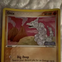Pokemon Onix Unseen Forces 65/115 80 HP Regular Basic Rock 2005 - Image 2