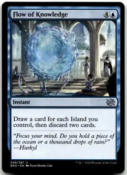 MTG Flow of Knowledge U The Brothers' War 49 LP - Image 1