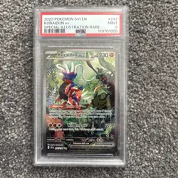 Pokemon Koraidon EX 247/198 SVI EN Special Illustration Rare PSA 9 Mint - Image 1