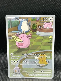 Pokemon Chansey 187/167 Twilight Masquerade Illustration Rare Holo - Image 1