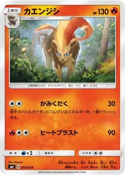 POKEMON - PYROAR 005/038 - FLAREON VAPOREON JOLTEON GX DECK - JAPANESE NM - Image 1