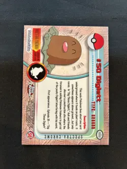 2000 Topps Chrome Pokemon Diglett Spectra #50 - NM - Image 2