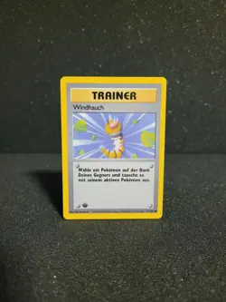 Pokemon Karte Windhauch - 1. Edition - 93/102 Basis Set - Image 1