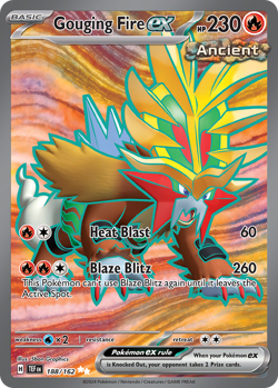 Gouging Fire ex 188/162 Ultra Rare | Temporal Forces | Pokemon Card - Image 1