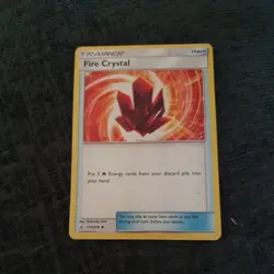 ❄173/214 Fire Crystal Card Pokemon TCG Unbroken Bonds 2019 - Image 1