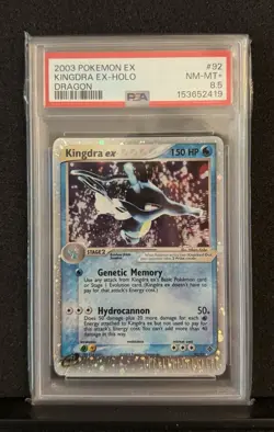 Pokemon Kingdra EX Holo Card 92/97 Dragon 2003 PSA 8.5 - Image 1