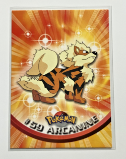 Pokemon #59 Arcanine Card 1999 Topps TV Animation Edition Red Logo - Image 1