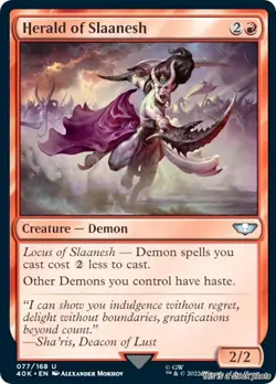 Herald of Slaanesh [40K - 77] - NM TCG MTG - Image 1