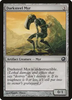 Scars of Mirrodin Darksteel Myr MTG Magic the Gathering NM - Image 1