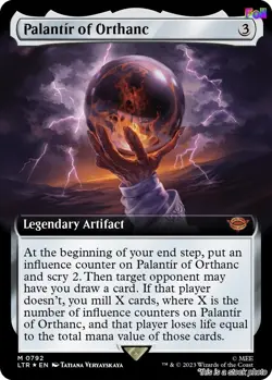 MTG Palantir of Orthanc (Extended Art) (Surge Foil) 792 Universes Beyond: The... - Image 1