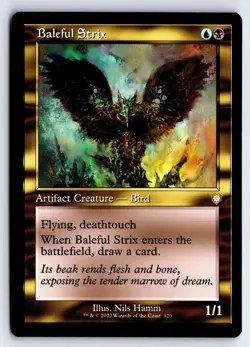 Baleful Strix (Retro Frame) 120 Commander: The Brothers' War MTG NM/M - Image 1