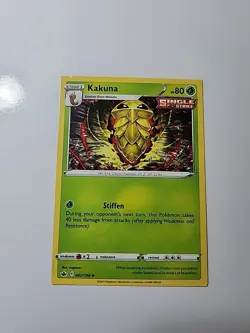 Kakuna Common Miscut Square cut on top 2/198 Chilling Reign Pokemon TCG - Image 1