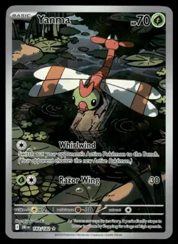 Pokemon Cards Yanma 183/182 Destined Rivals Illustration Rare NM *2 - Image 1