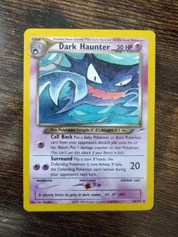 Pokemon Neo Destiny Dark Haunter 36/105 Non Holo LP - Image 1
