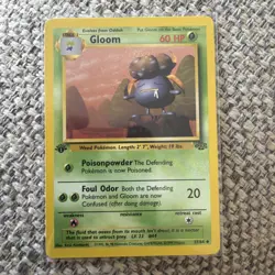 Gloom 37/64 1st Edition Jungle WOTC Vintage Pokemon - Image 1