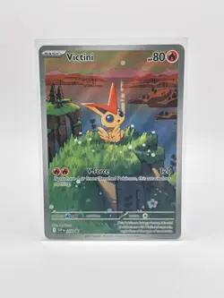 Pokemon Victini 208 SVP Scarlet & Violet Promo Holo 80 HP V-Force Pokemon TCG - Image 1