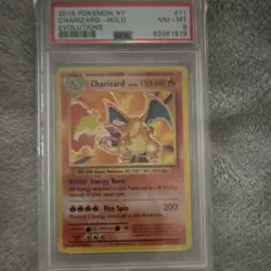 Charizard 11/108 Evolutions Holo Rare PSA 8 English Pokemon TCG 2016 - Image 1