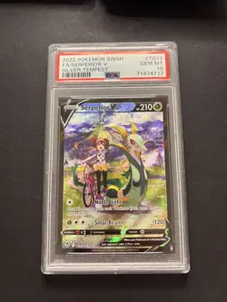 2022 Pokemon Silver Tempest Serperior V Trainer Gallery Holo #TG13/TG30 PSA 10 - Image 1