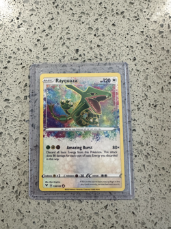 Pokemon TCG Rayquaza Vivid Voltage 138/185 Holo Amazing Rare - Image 1