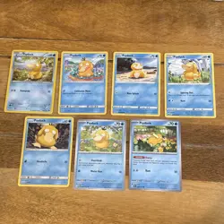 7X Psyduck Pokemon TCG Bundle - No Duplicates - XY to Modern - Image 1