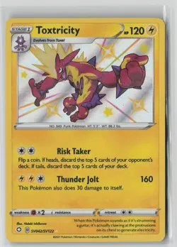 Toxtricity SV042/SV122 Shiny Rare Shining Fates Shiny Vault Pokemon Holo NM - Image 1