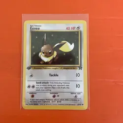 Pokemon TCG Eevee 55/82 1st Edition Team Rocket Common WOTC vintage - Image 1