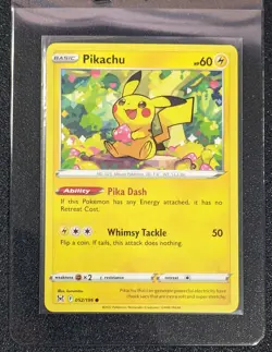 Pokemon TCG - Pikachu - 052/196 - Non-Holo - SwSh Lost Origins - Mint Con - Image 1