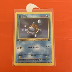 Pokemon TCG squirtle 68/82 Team Rocket 1st Edition Common WOTC vintage - Image 1
