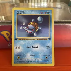 Pokemon TCG squirtle 68/82 Team Rocket 1st Edition Common WOTC vintage - Image 3