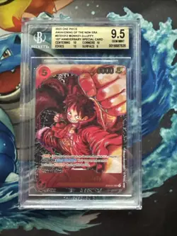 One Piece Awakening Monkey D. Luffy 1st Anniversary Special ST01-012 BGS 9.5 Gem - Image 1