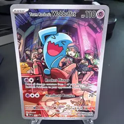 Pokemon Card Team Rocket’s Wobbuffet SVP 203 Destined Rivals - Image 1