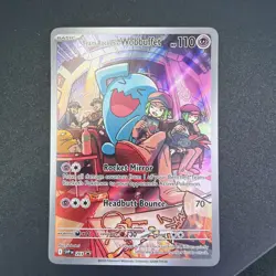 Pokemon Card Team Rocket’s Wobbuffet SVP 203 Destined Rivals - Image 3