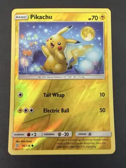 Pokemon TCG Unified Minds Pikachu 56/236 Reverse Holo - 2019 Beautiful Card NM - Image 1